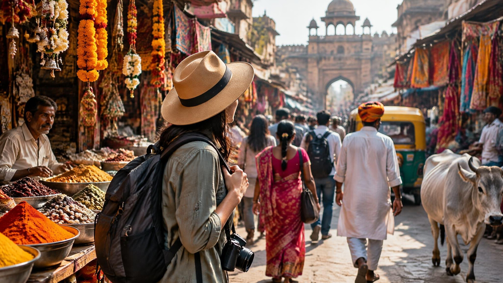indian market scene